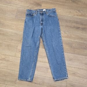 Retro 90's Levi's 550 Blue Jeans 100% Cotton Made In Canada